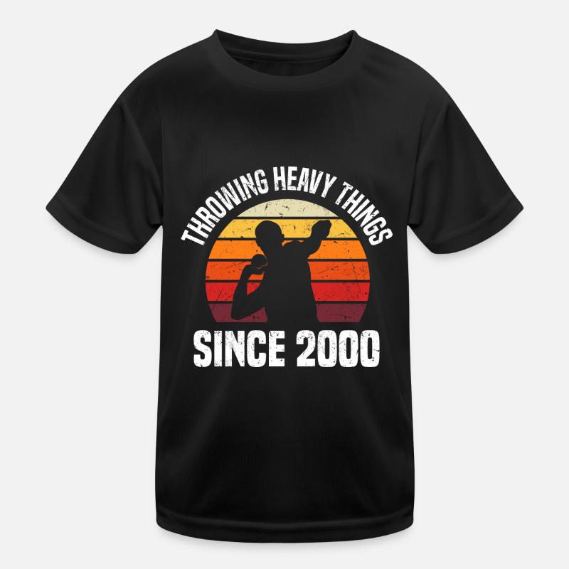 Kugelstoßen Kinder Funktions-T-Shirt