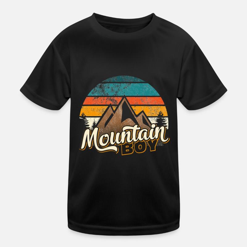 Mountain Boy Partner Look Shirt Mountains Men Retro Kids Functional T-Shirt