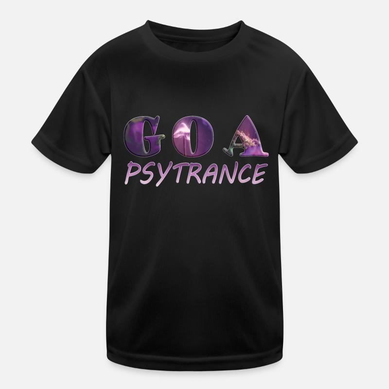 GOA Psytrance Font Design - Musique T-shirt sport Enfant