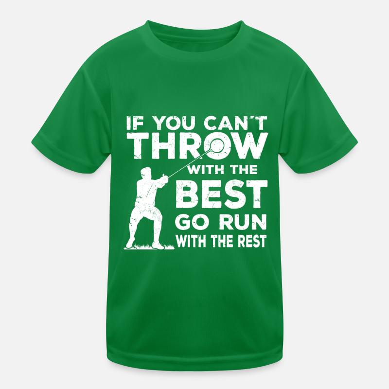 Hammerwerfen Sprüche | Schwerathletik Geschenkidee Kinder Funktions-T-Shirt