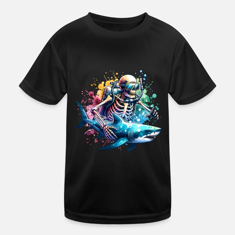 Tauchen Taucher Kinder Funktions-T-Shirt