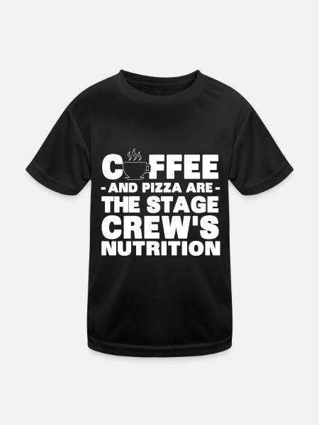 Bühnentechnik Geschenke | Bühnentechniker Stage - Kinder Funktions-T-Shirt - Schwarz - Vorne