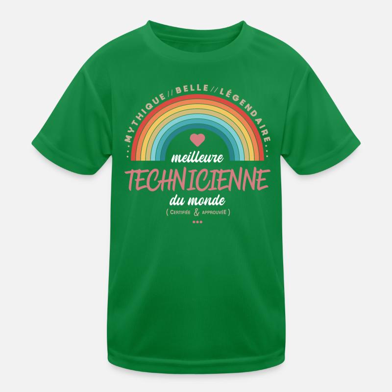 Meilleure technicienne du monde T-shirt sport Enfant