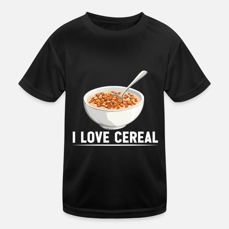 I Love Cereal 16 Kinder Funktions-T-Shirt