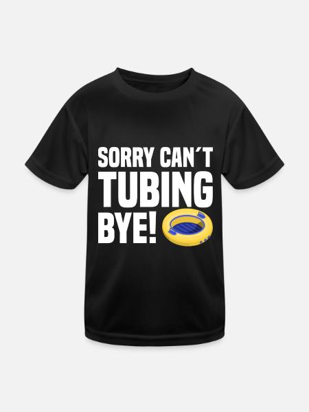 River Tubing - Kinder Funktions-T-Shirt - Schwarz - Vorne