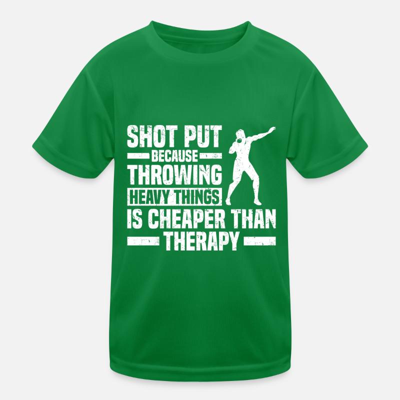 Kugelstoßen Kinder Funktions-T-Shirt