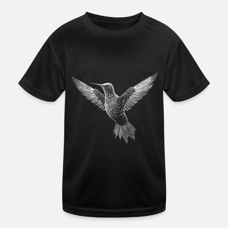 Colibri, oiseau mignon en code ASCII T-shirt sport Enfant