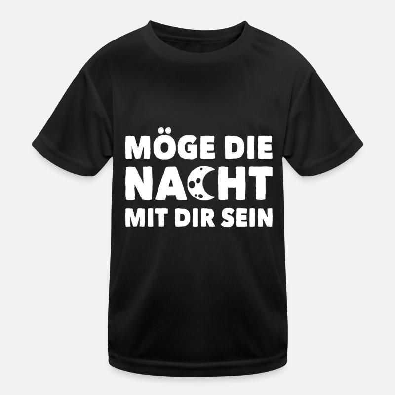 Möge die Nacht mit dir sein Nachtleben Kinder Funktions-T-Shirt
