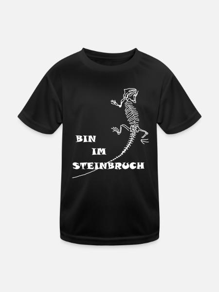 Dinosaures, fossiles, paléontologue, - T-shirt sport Enfant - noir - Devant