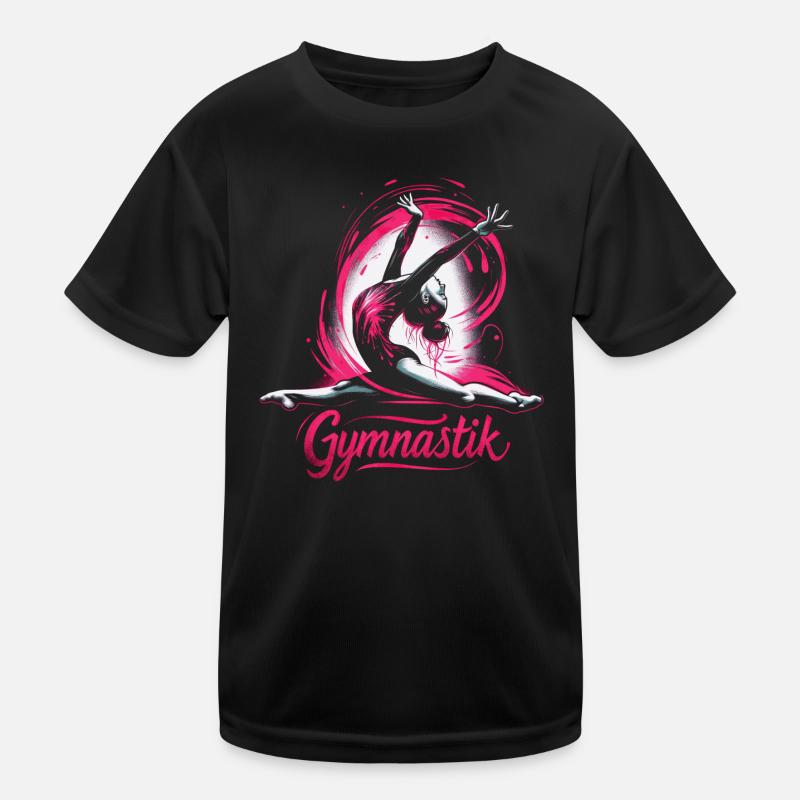 Gymnastik Kinder Funktions-T-Shirt