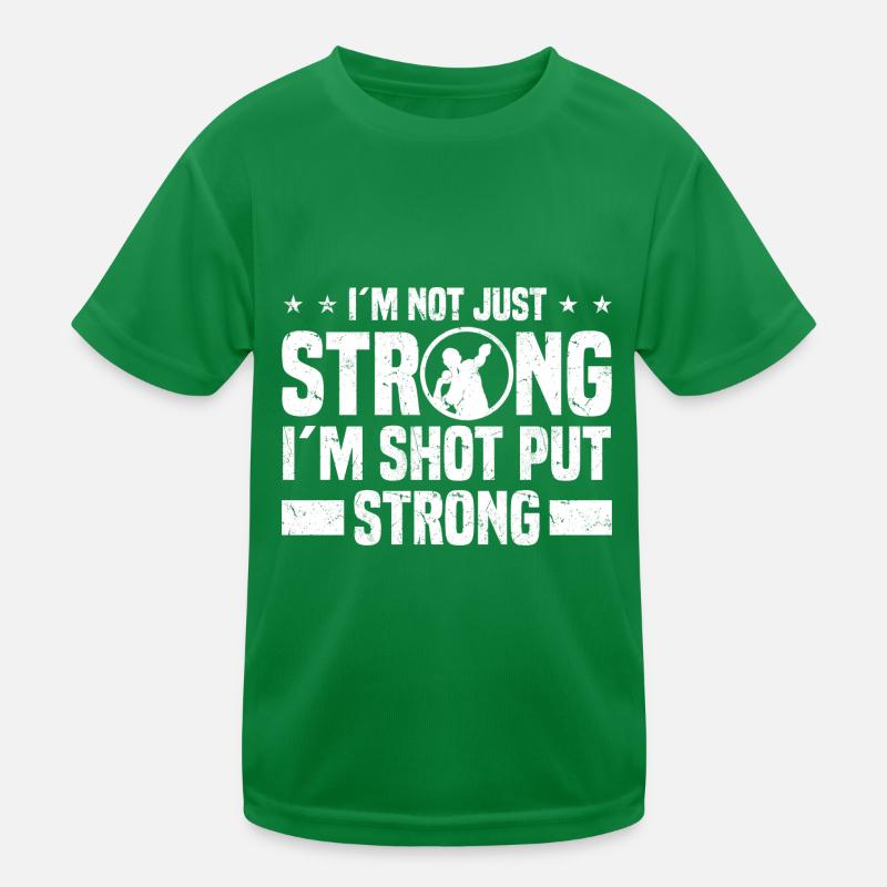 Kugelstoßen Kinder Funktions-T-Shirt