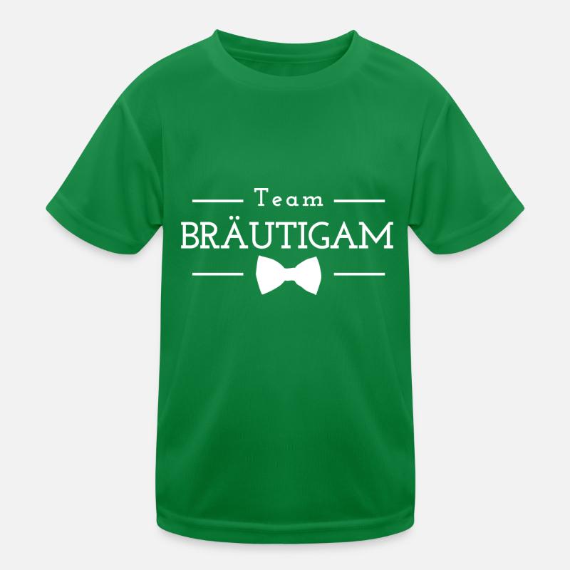 Team Bräutigam Kinder Funktions-T-Shirt