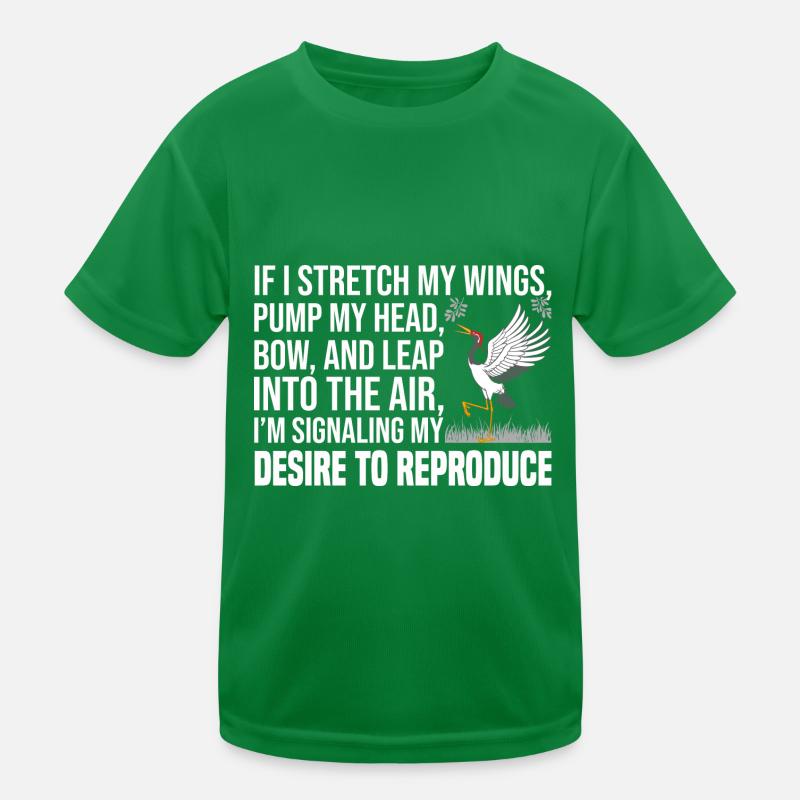 Vogelbeobachter Kinder Funktions-T-Shirt