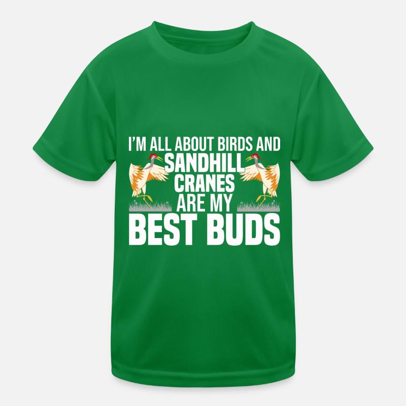 Vogelbeobachter Kinder Funktions-T-Shirt