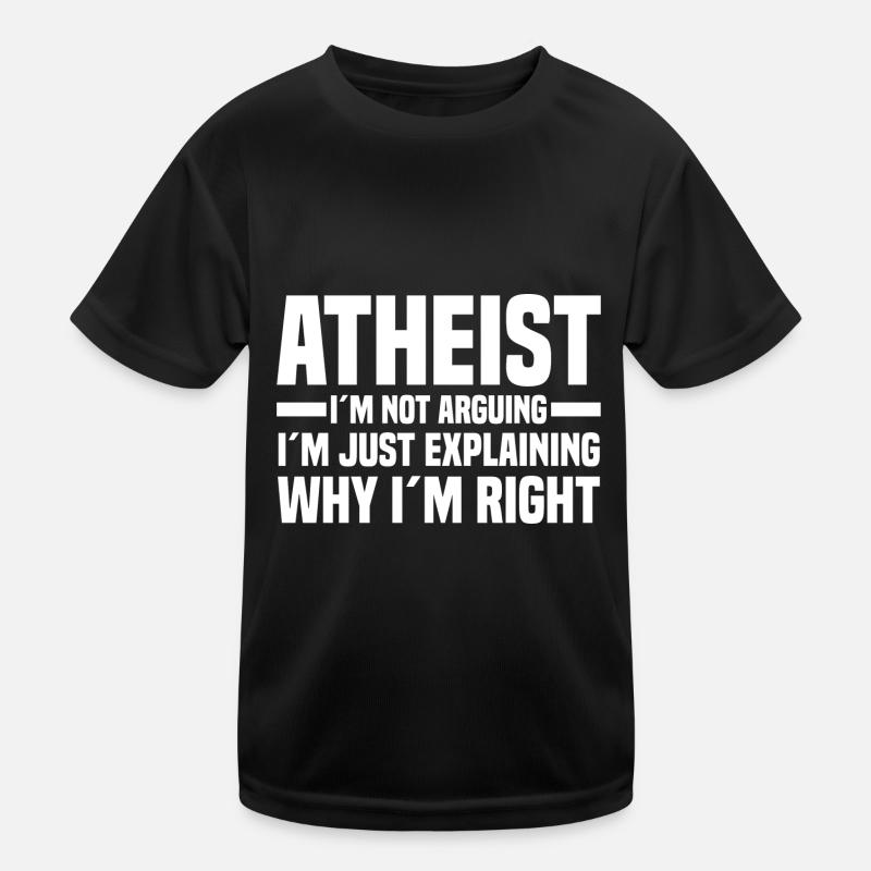 Atheism Proverbs Kids Functional T-Shirt