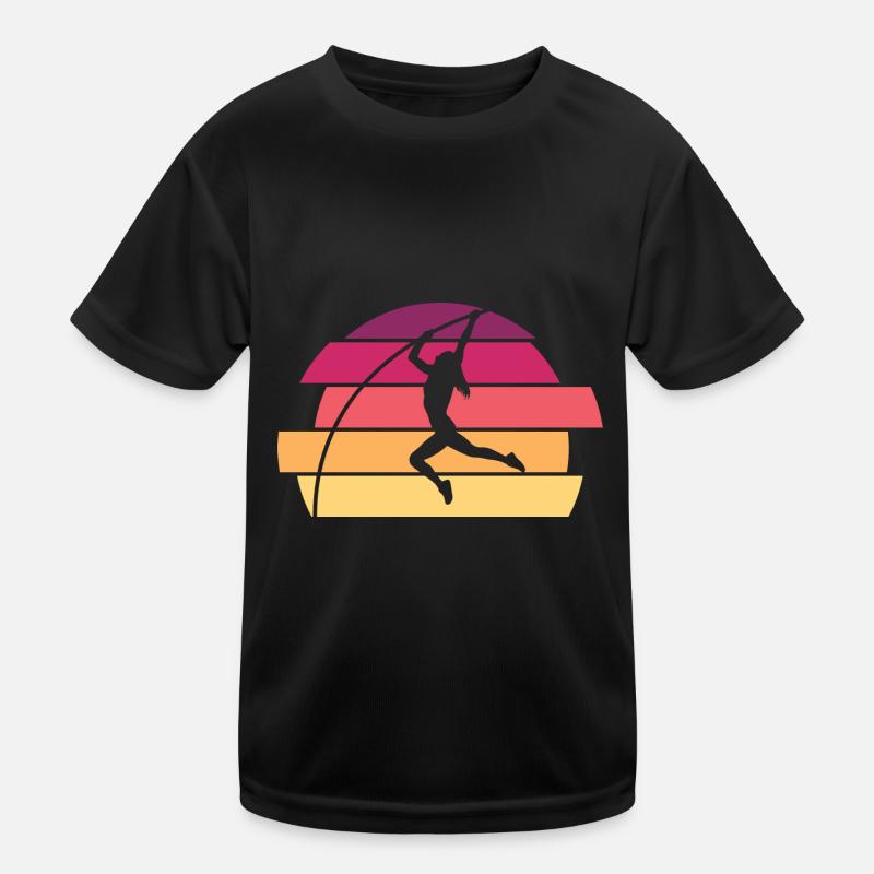 Pole vaulter Kids Functional T-Shirt