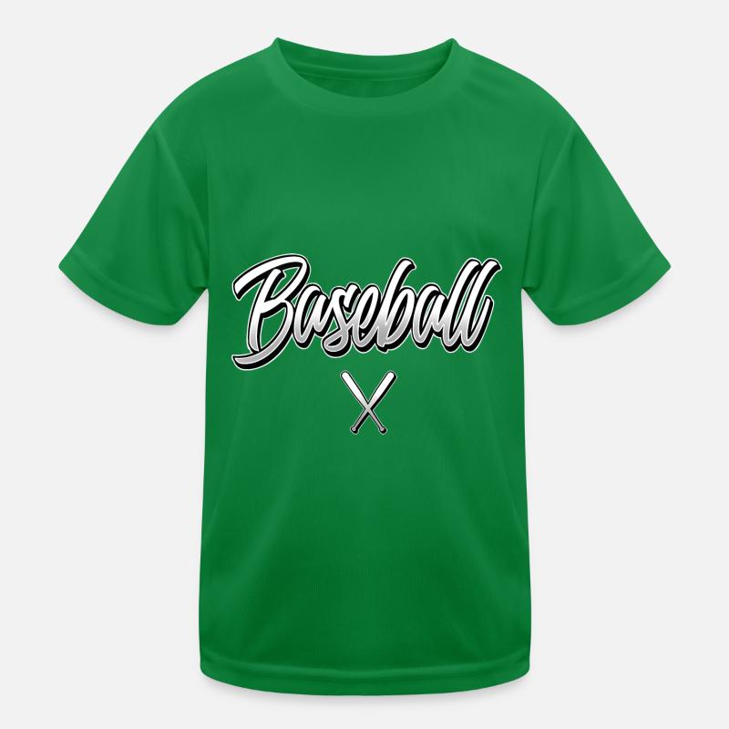 Baseball Kinder Funktions-T-Shirt