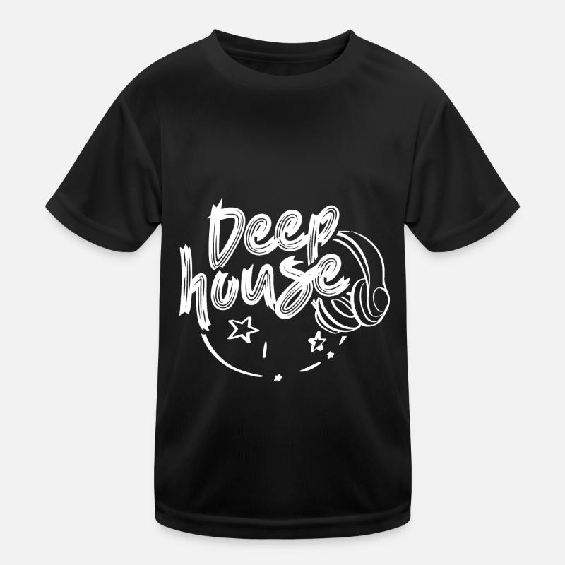 Deep House Musik DJ Liebhaber Techno Kinder Funktions-T-Shirt
