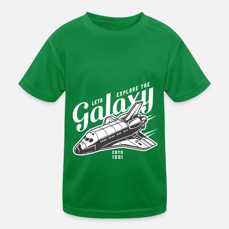 Let's Explore the Galaxy Spaceship Astronaut Kids Functional T-Shirt