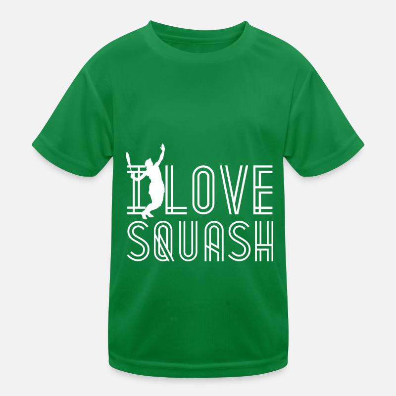 J’aime le squash squash équipe de raquette T-shirt sport Enfant