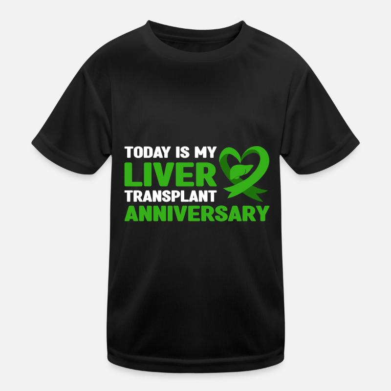 Leberempfänger Kinder Funktions-T-Shirt