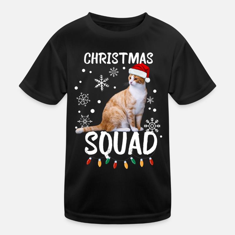 Weihnachtsmannschaft. Katzenweihnacht Kinder Funktions-T-Shirt
