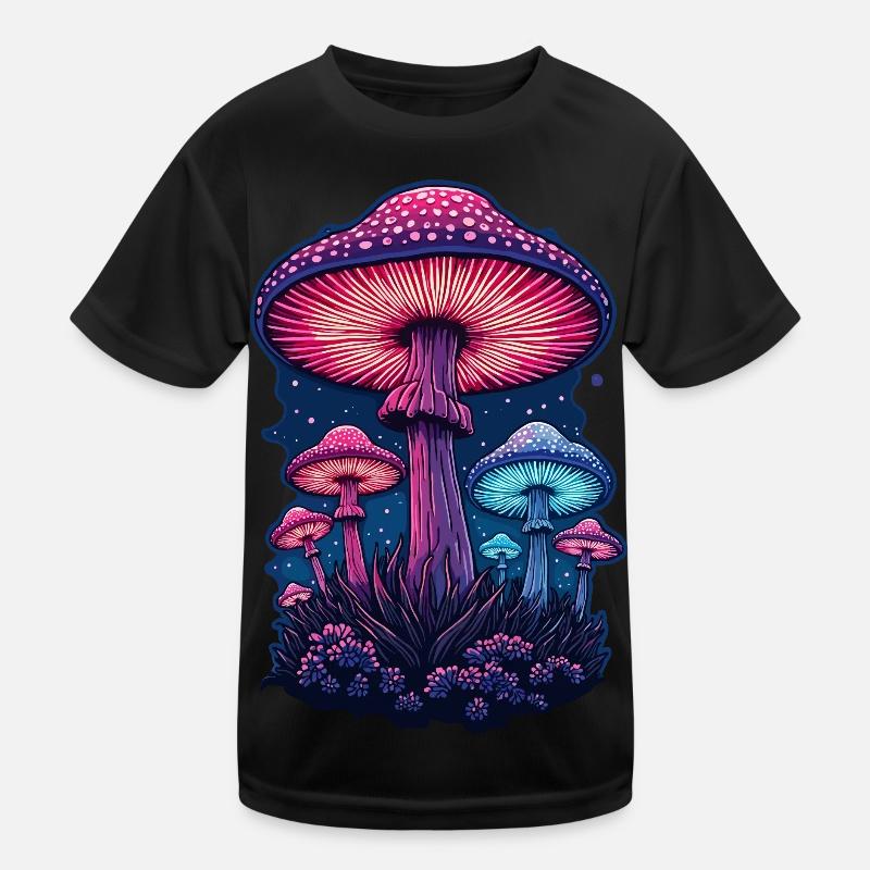 Lebendiger Pilz Kinder Funktions-T-Shirt