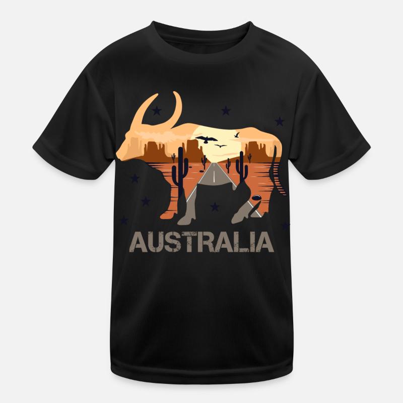 Australien Kinder Funktions-T-Shirt