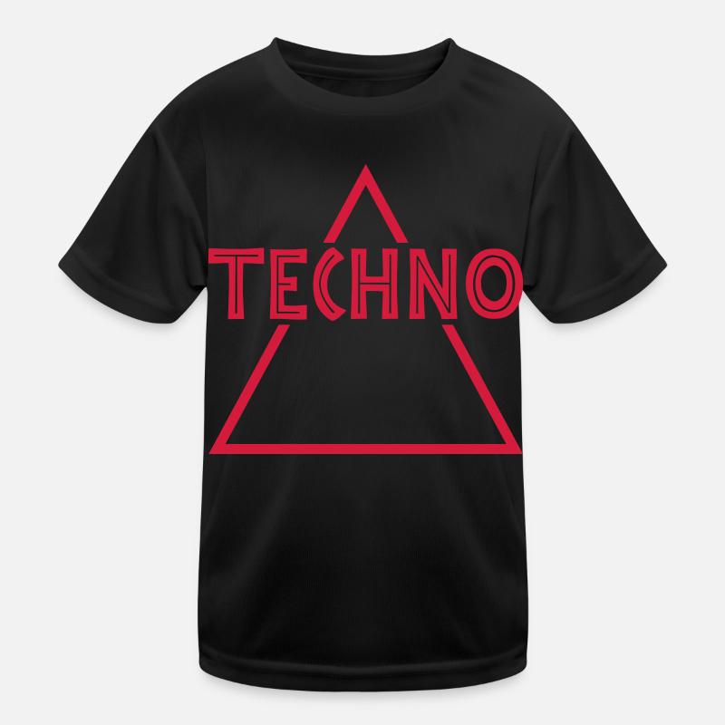 Techno music | Farbe änderbar Kinder Funktions-T-Shirt
