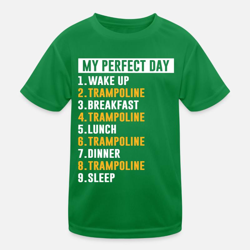 Trampolin Kinder Funktions-T-Shirt