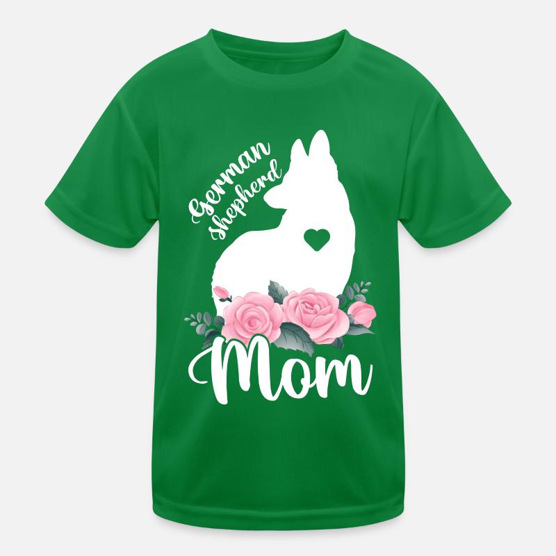 Deutscher Schäferhund Mama Kinder Funktions-T-Shirt