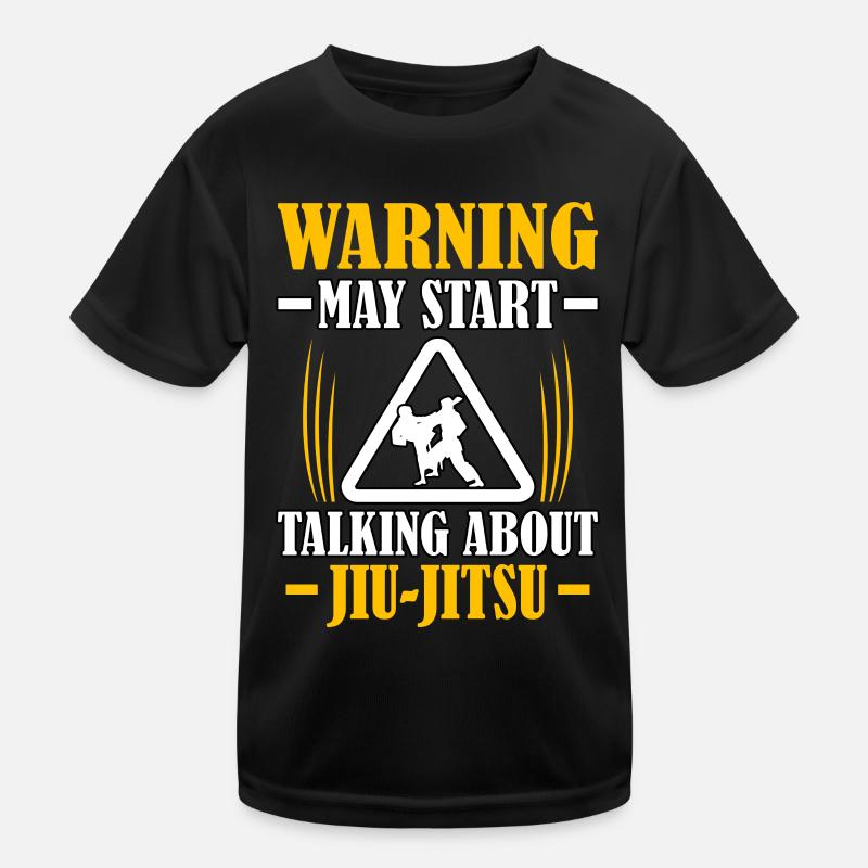 Attention peut parler de Jiu-Jitsu T-shirt sport Enfant