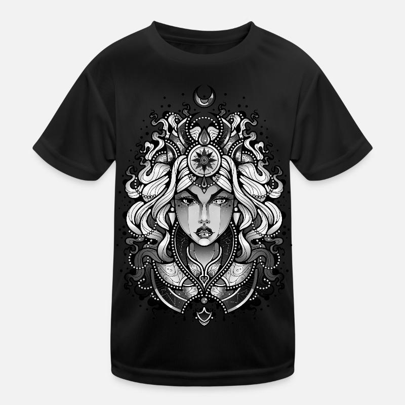 Mond-Hexe Kinder Funktions-T-Shirt