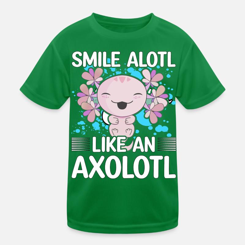 Smile alotl like an Axolotl Kids Functional T-Shirt