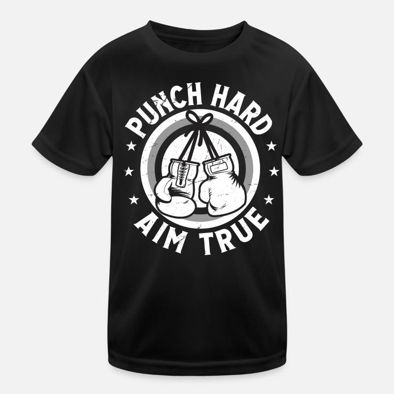 Punch Hard Aim True Kids Functional T-Shirt