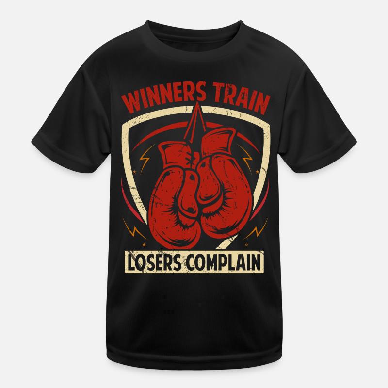 Winners train Losers Complain Kids Functional T-Shirt