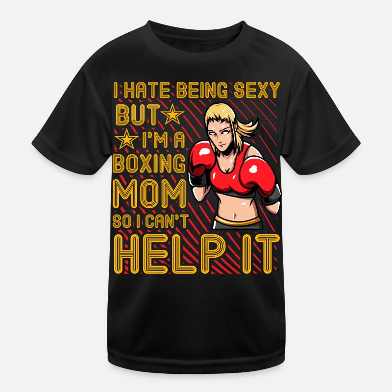 Citation amusante de maman boxe T-shirt sport Enfant
