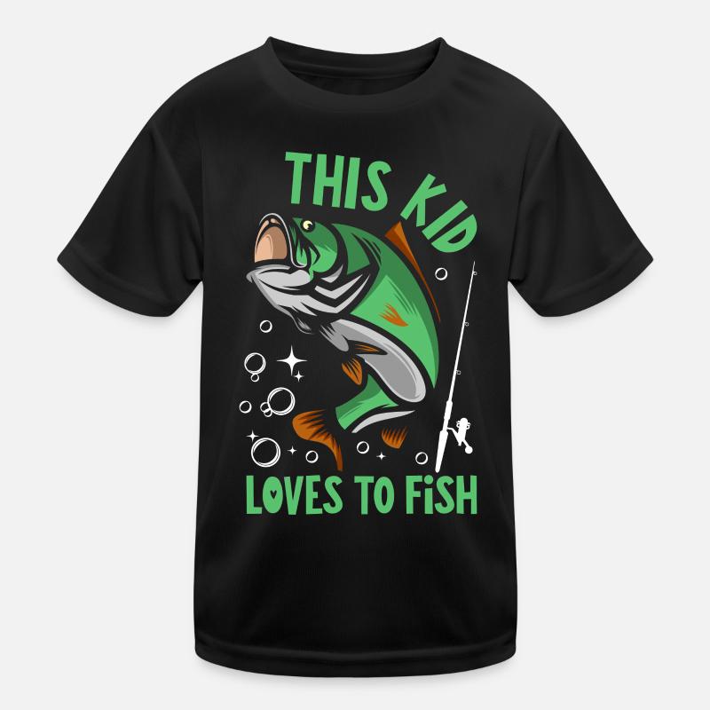Dieses Kind liebt das Angeln Kinder Funktions-T-Shirt