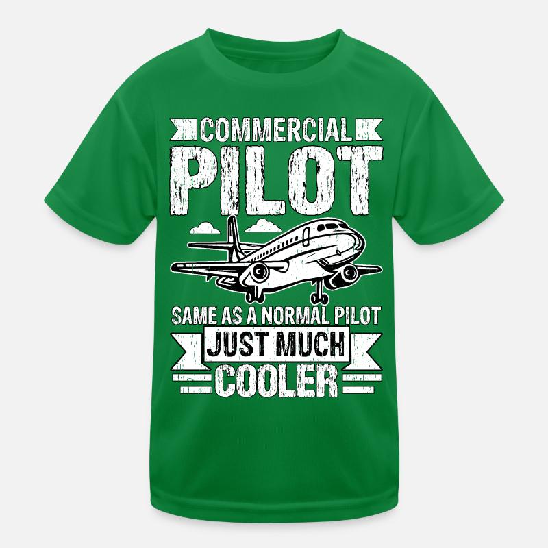 Berufspilot wie ein normaler Pilot nur viel Kinder Funktions-T-Shirt
