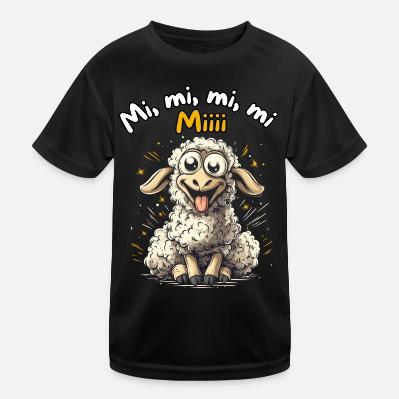 Mi Mi Mi Mi Miii - Lustiges Schaf Design Kinder Funktions-T-Shirt