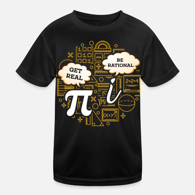 Math Humor – Pi vs. Imaginary Number Kids Functional T-Shirt