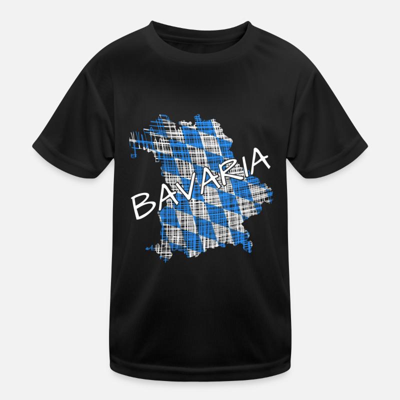 Bavaria Bayern Kinder Funktions-T-Shirt