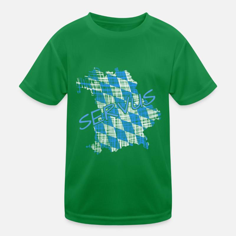 Servus Bayern Kinder Funktions-T-Shirt