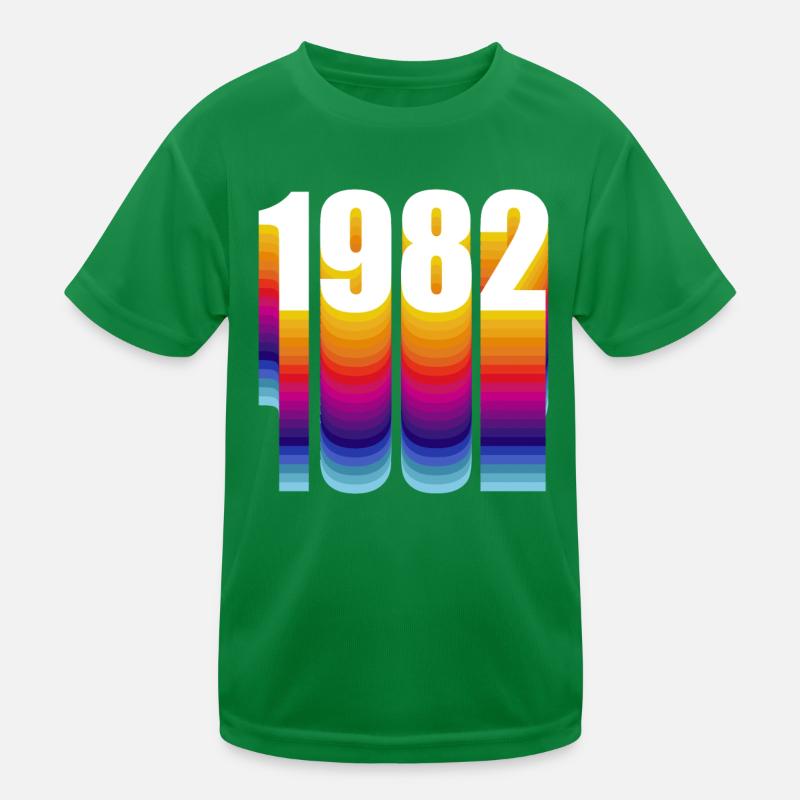 1982 Geburtstagsfeiergeschenk Made In 1982 Kinder Funktions-T-Shirt