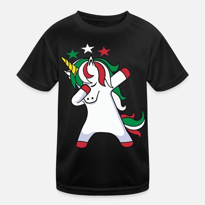 Dabbing Einhörner Geschenkidee Unicorns Geschenk Kinder Funktions-T-Shirt