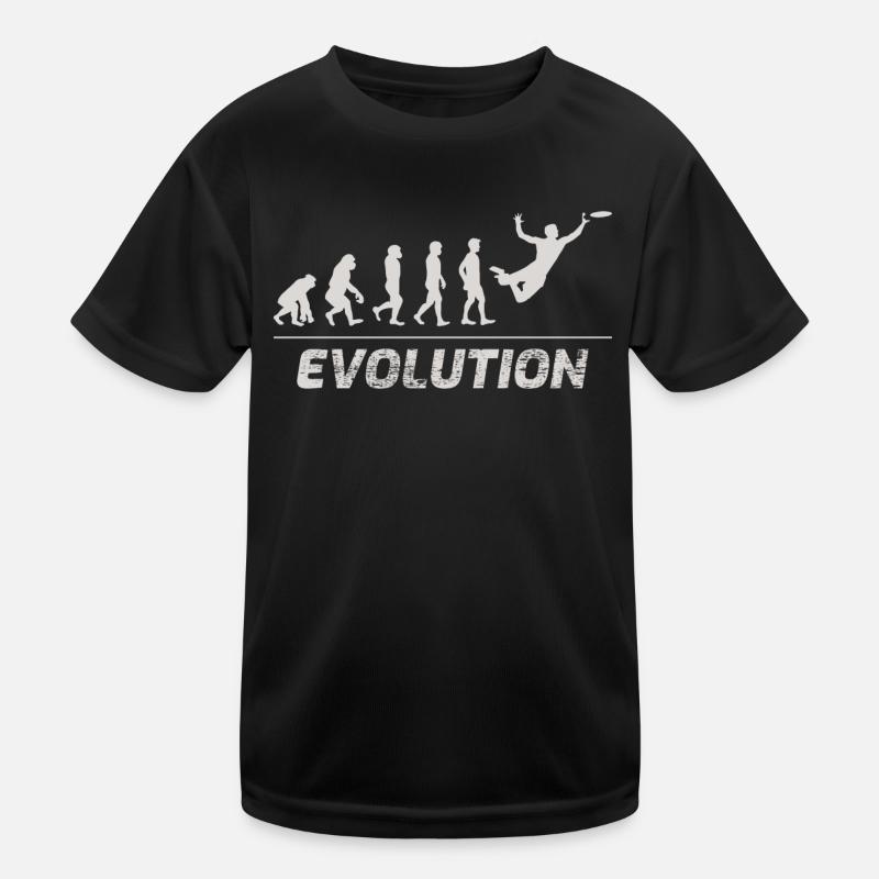 Cadeau drôle de sport de disque d'évolution ultime de Frisbee T-shirt sport Enfant