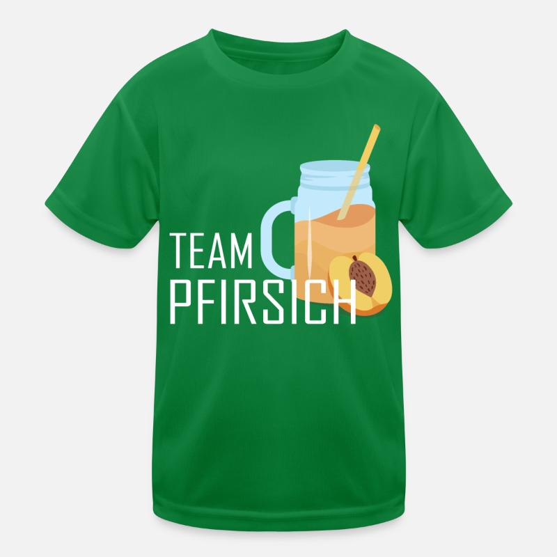 Eistee Pfirsich Sommer Kinder Funktions-T-Shirt