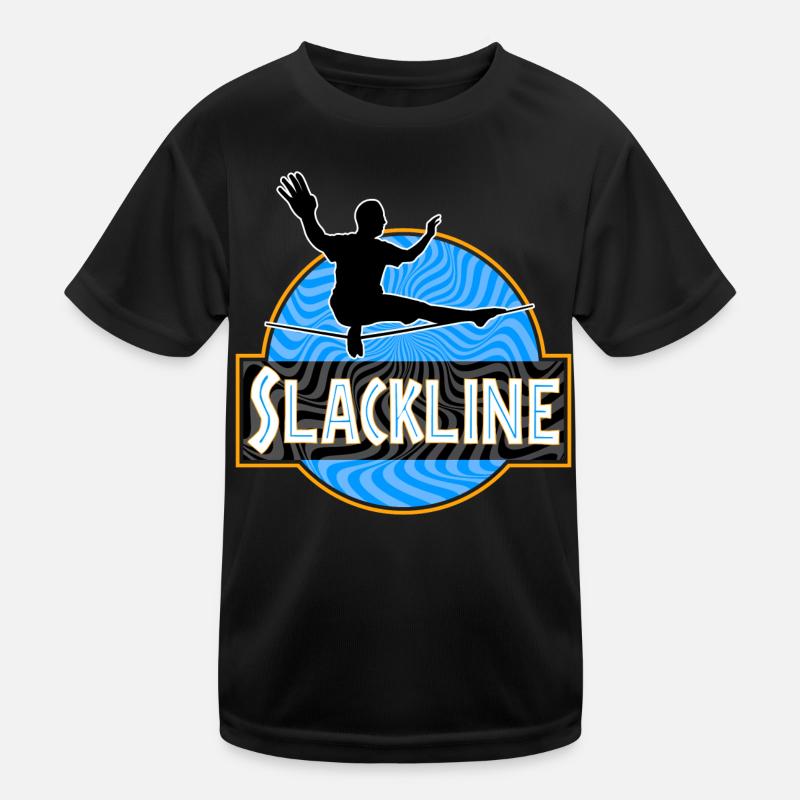 Slackline Slacklining Kinder Funktions-T-Shirt