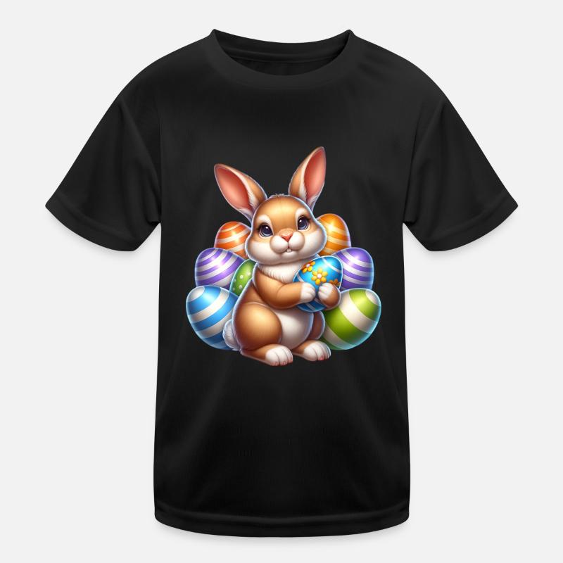 Oeuf de Pâques Oeufs de Pâques Lapin de Pâques T-shirt sport Enfant