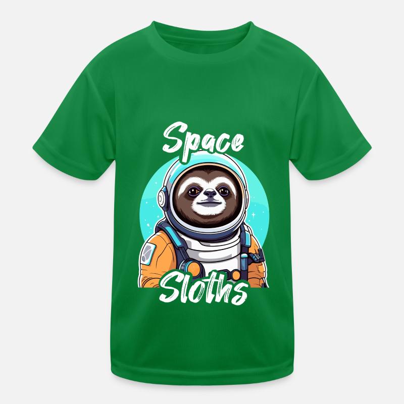 Space Sloths - Sloth Astronaut Kids Functional T-Shirt